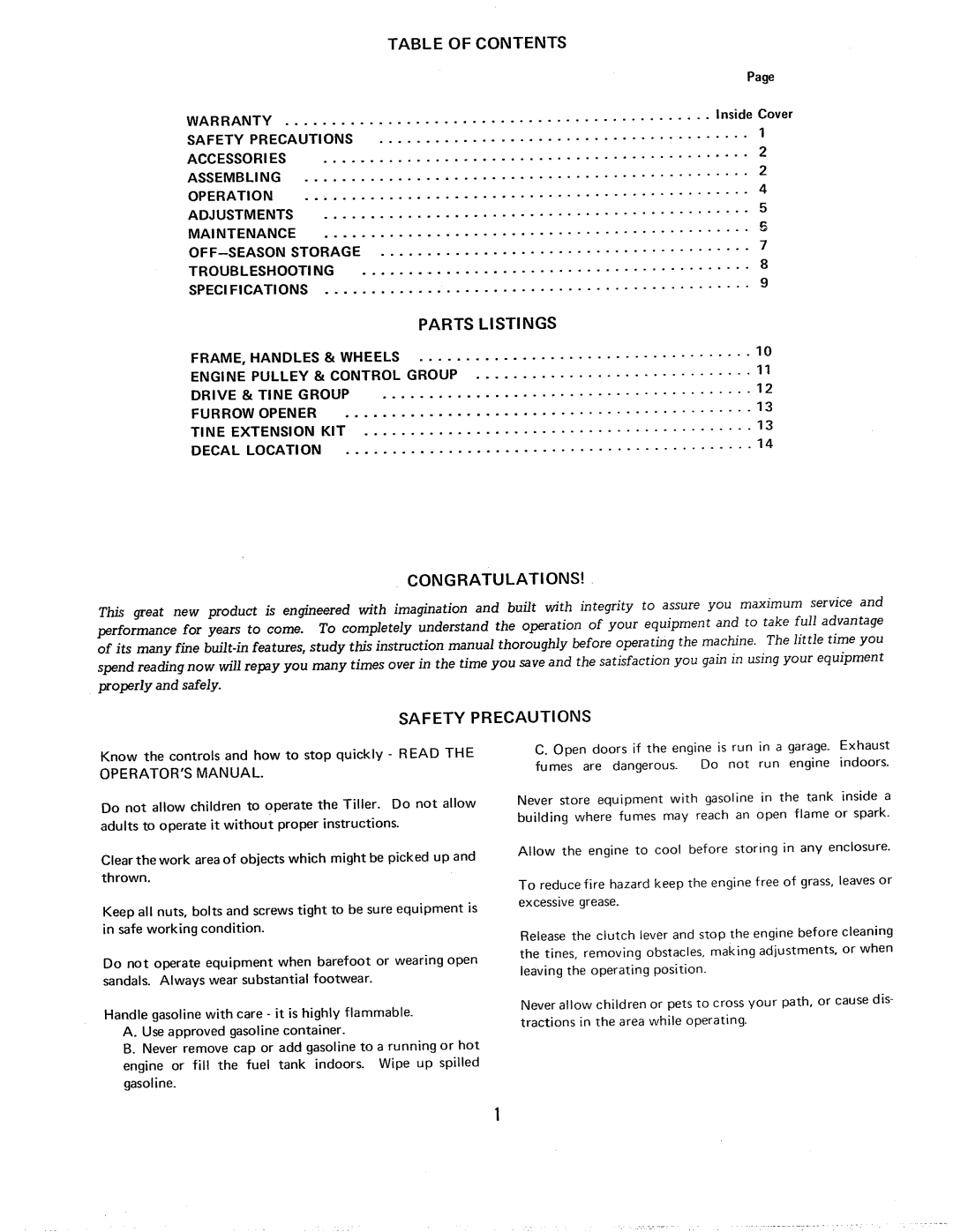 Homelite 1600407, 1600373, 1600399 manual 