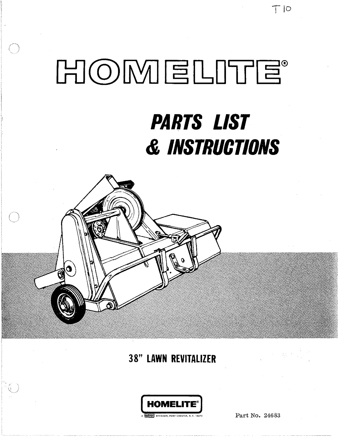 Homelite 24683 manual 