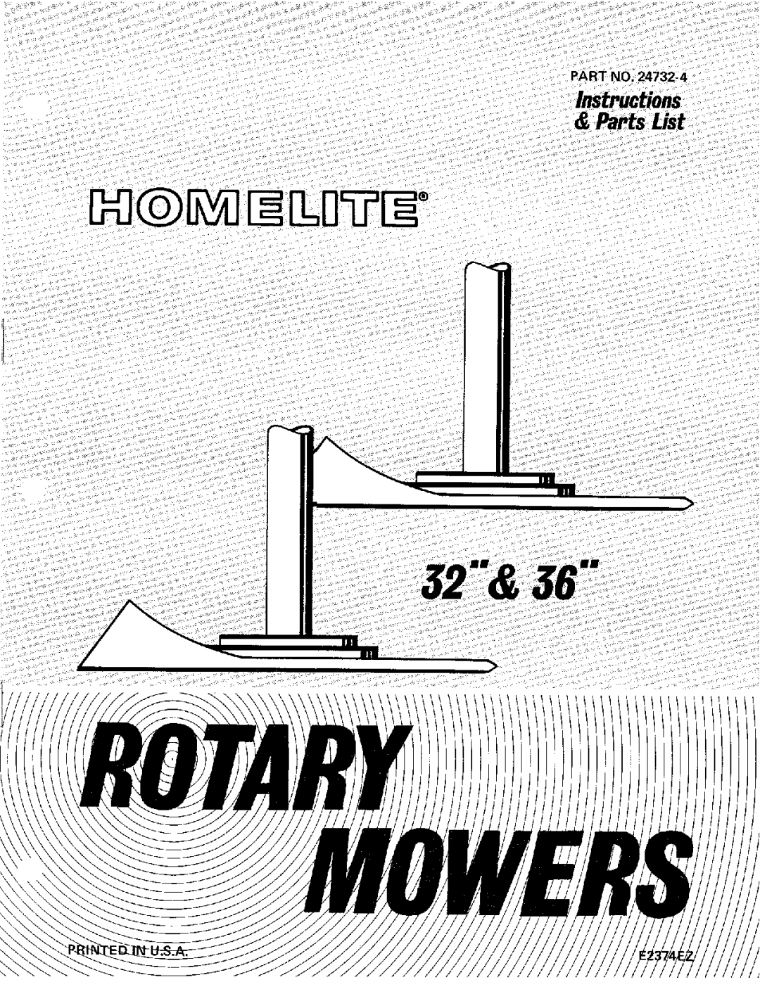 Homelite 24732-4 manual 