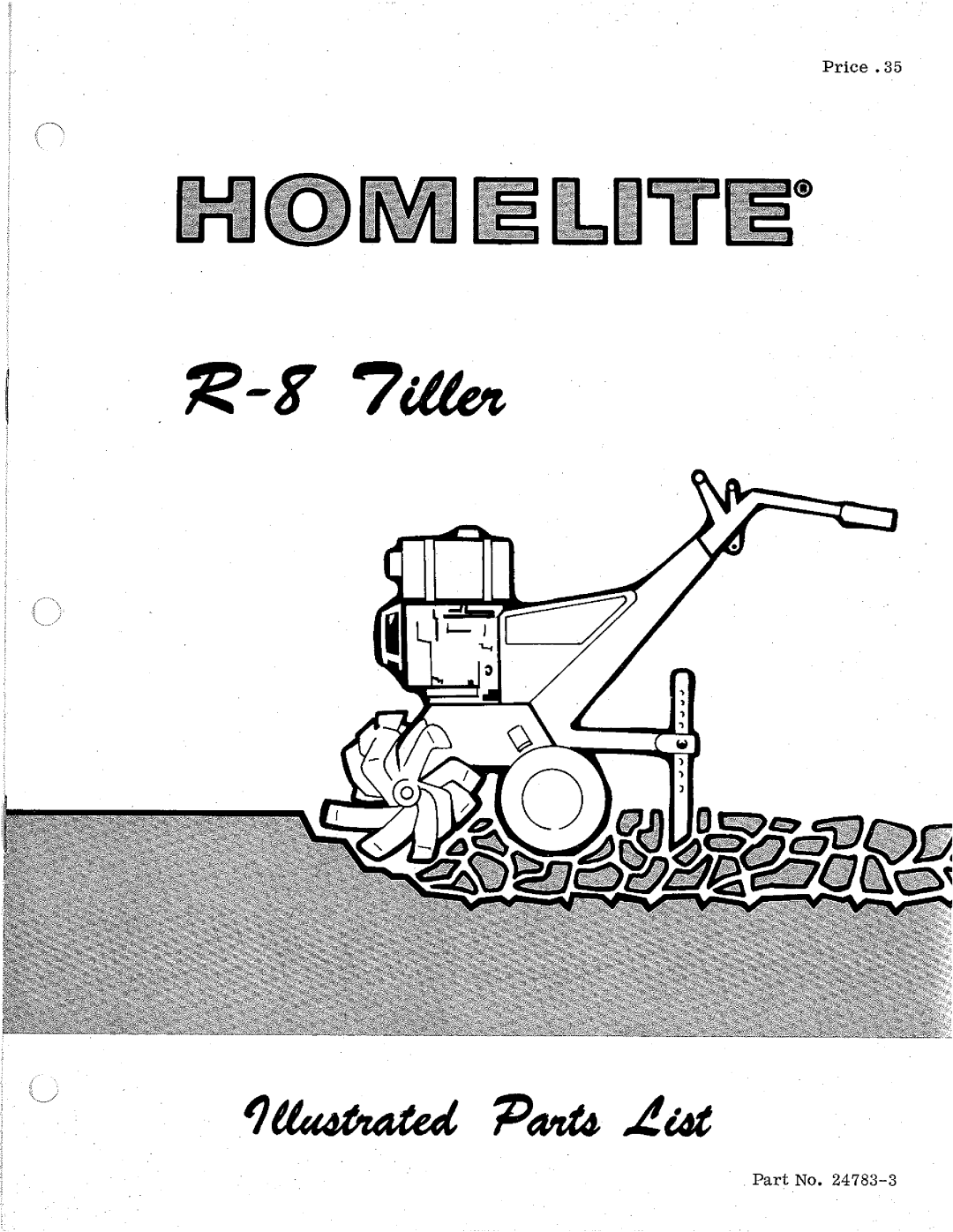 Homelite R-8, 24783-3 manual 