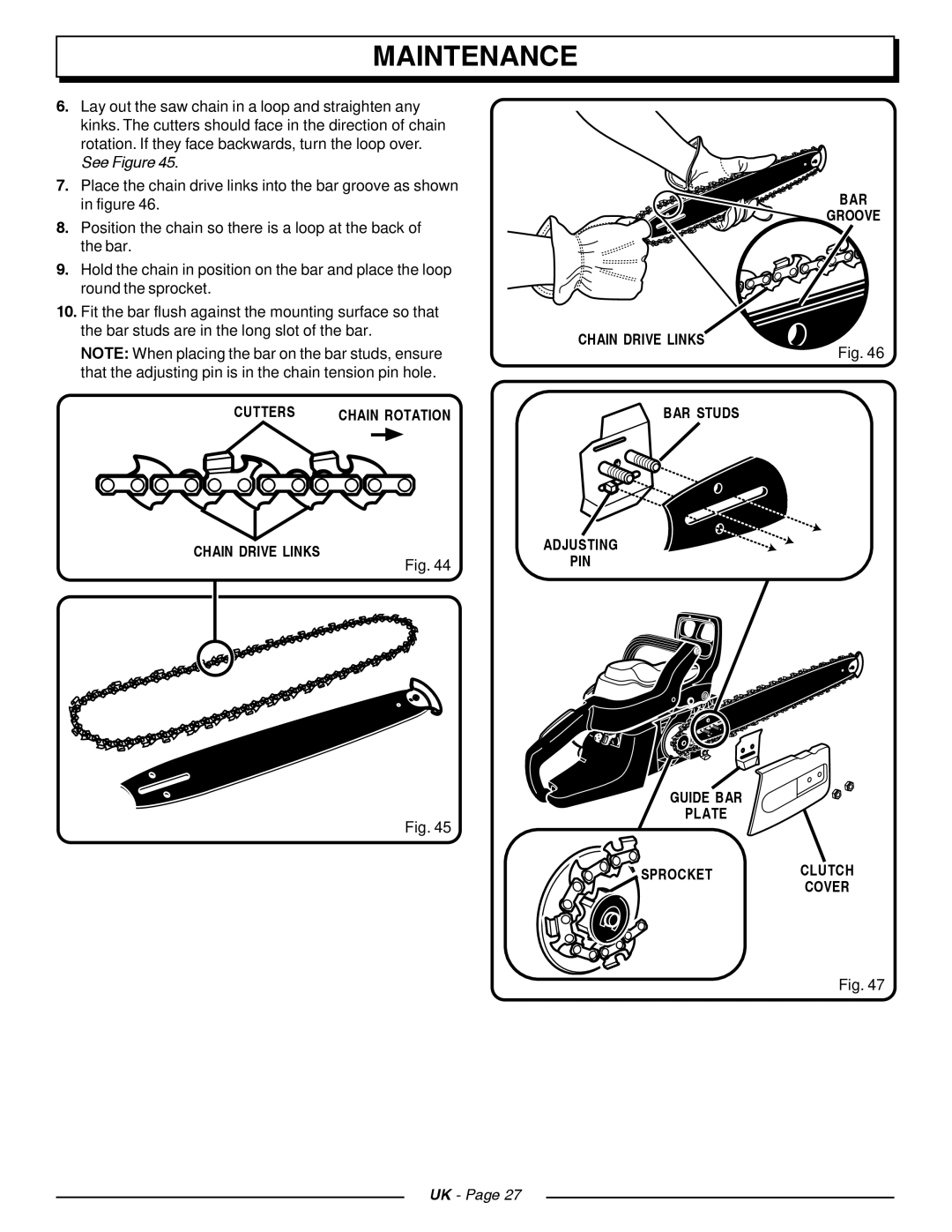 Homelite CSP4518, CSP3816 manual Cutters 