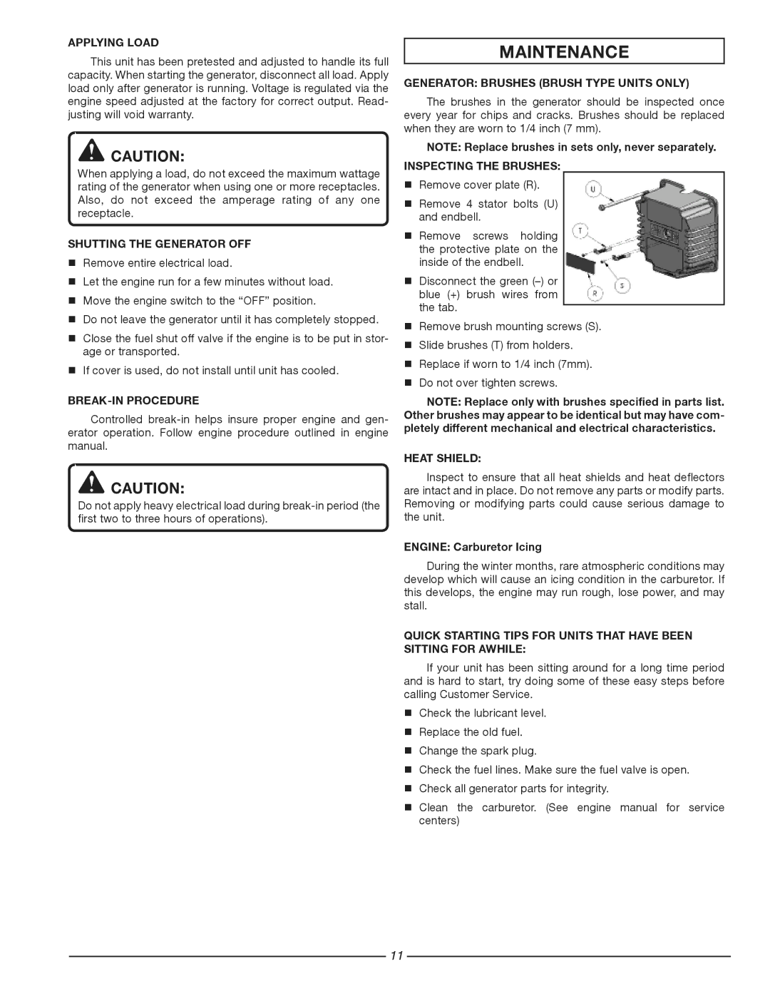 Homelite HG3510 manuel dutilisation Maintenance 