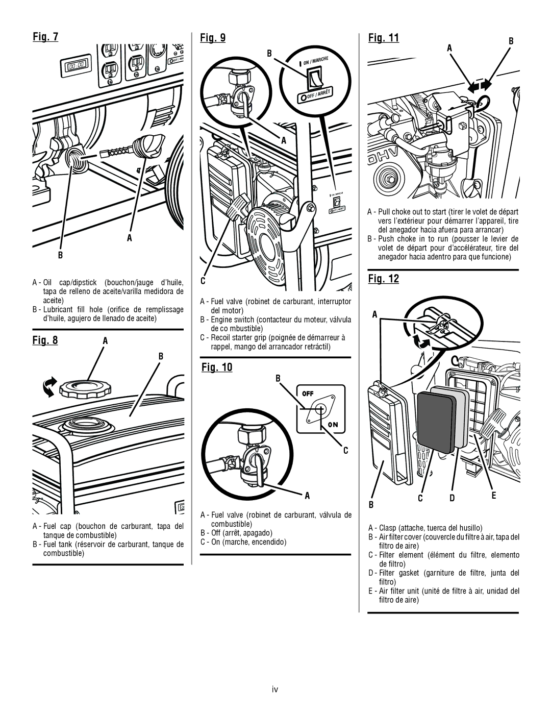 Homelite HGCA5000 manuel dutilisation D E 