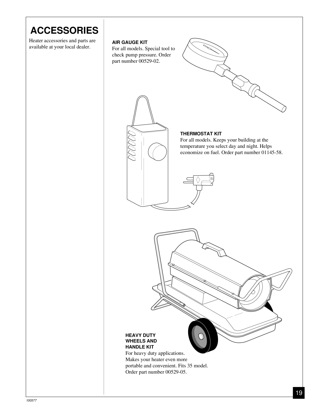 Homelite HHC100A, HHC35A, HHC150A owner manual Accessories 