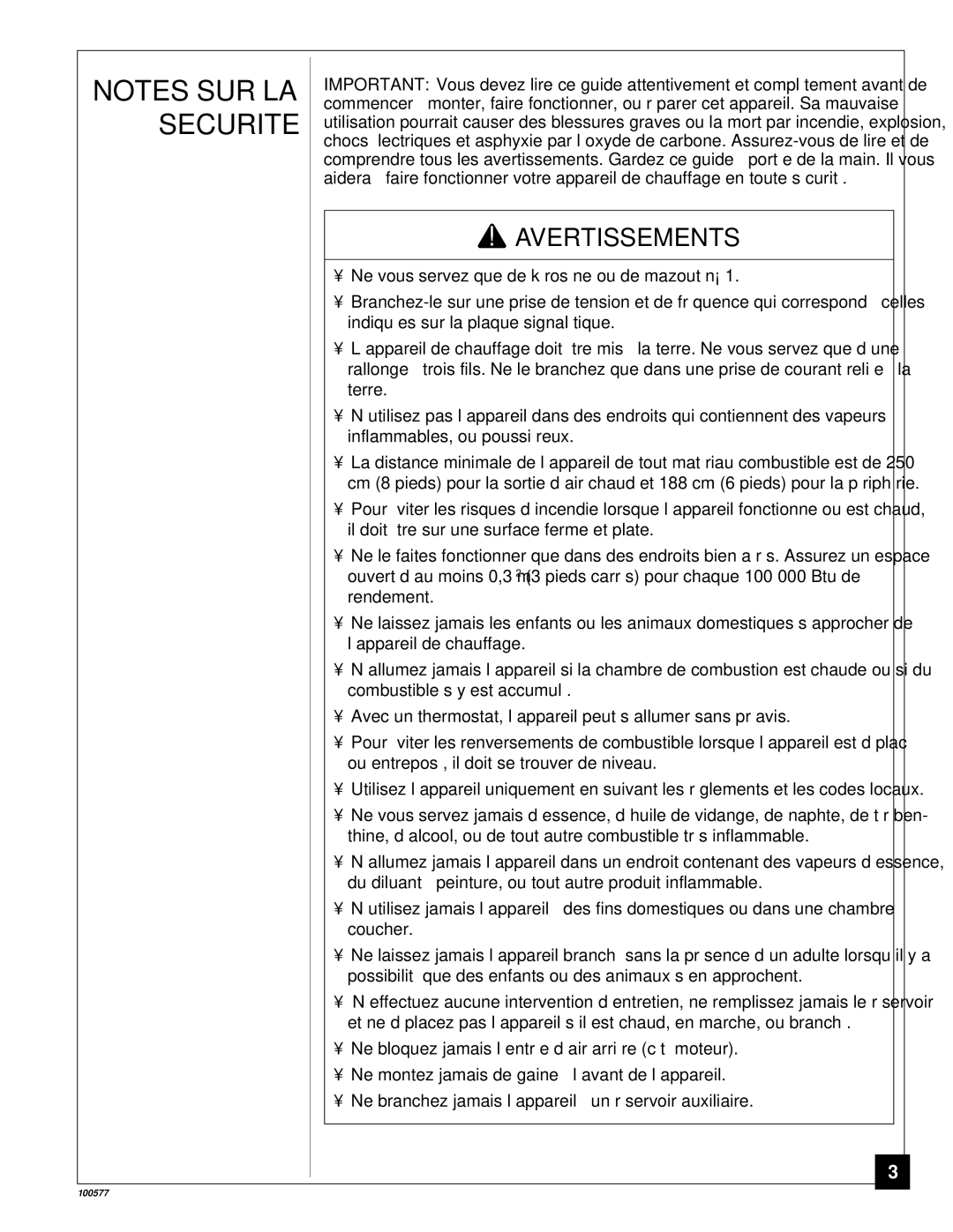 Homelite HHC150A, HHC35A, HHC100A owner manual Securite, Avertissements 