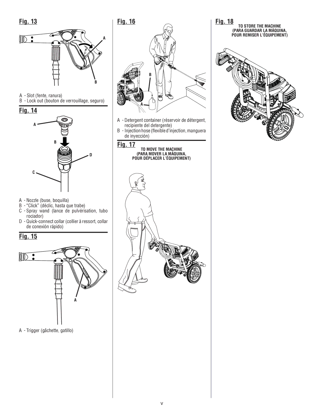 Homelite HLCA80710 manuel dutilisation Pour déplacer l’équipement 