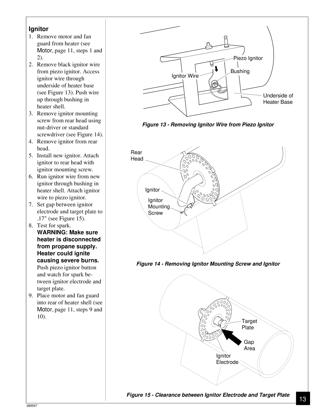 Homelite HP35 owner manual Ignitor, Causing severe burns 