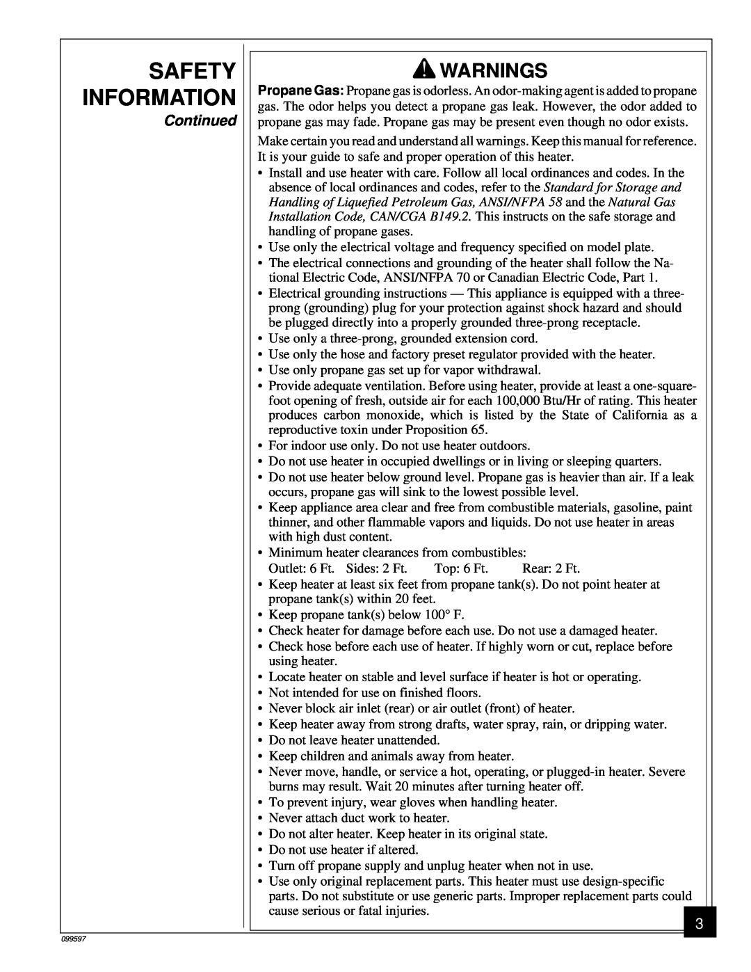 Homelite HP35 owner manual Safety Information, Warnings, Continued 