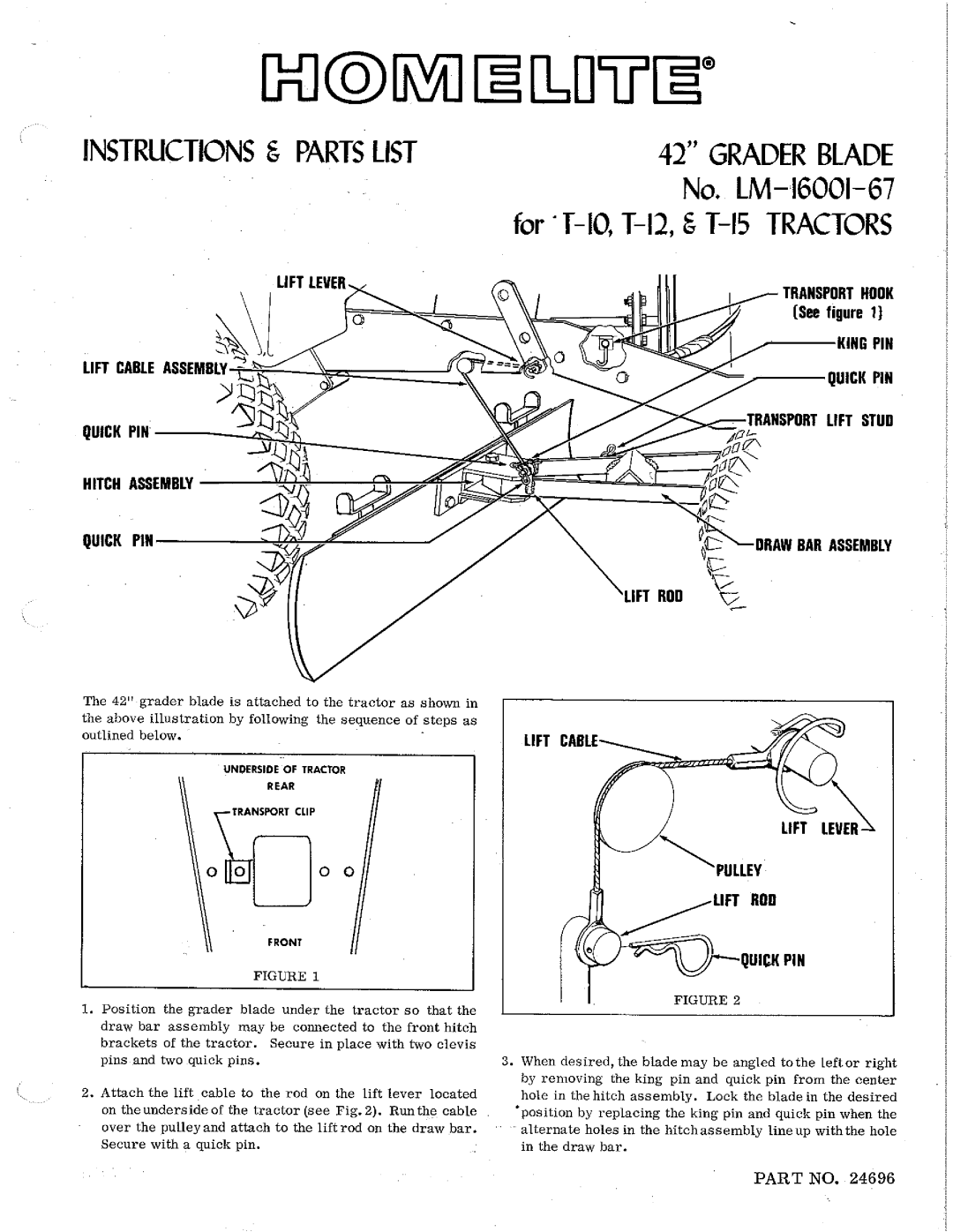 Homelite LM-16001-67 manual 