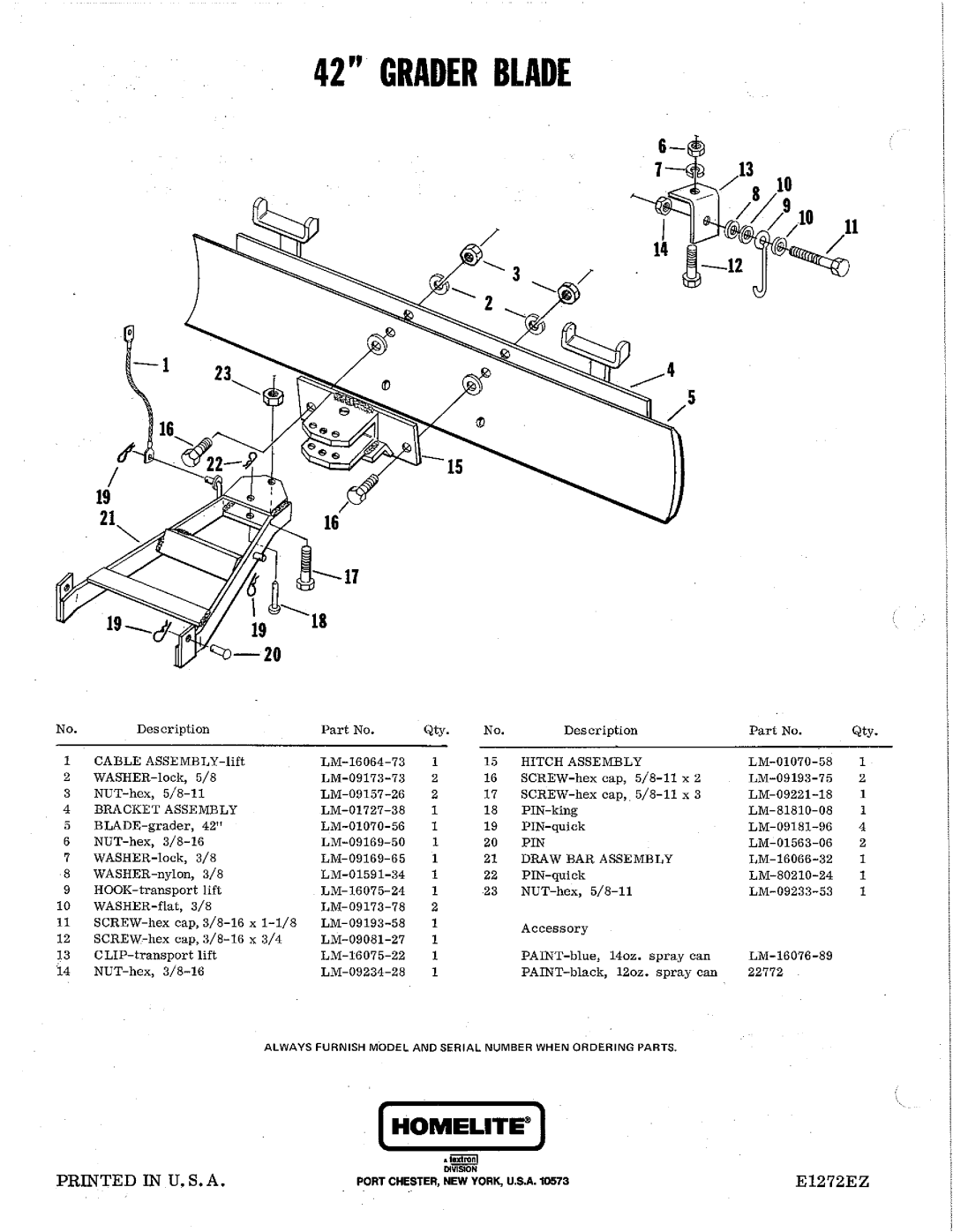 Homelite LM-16001-67 manual 