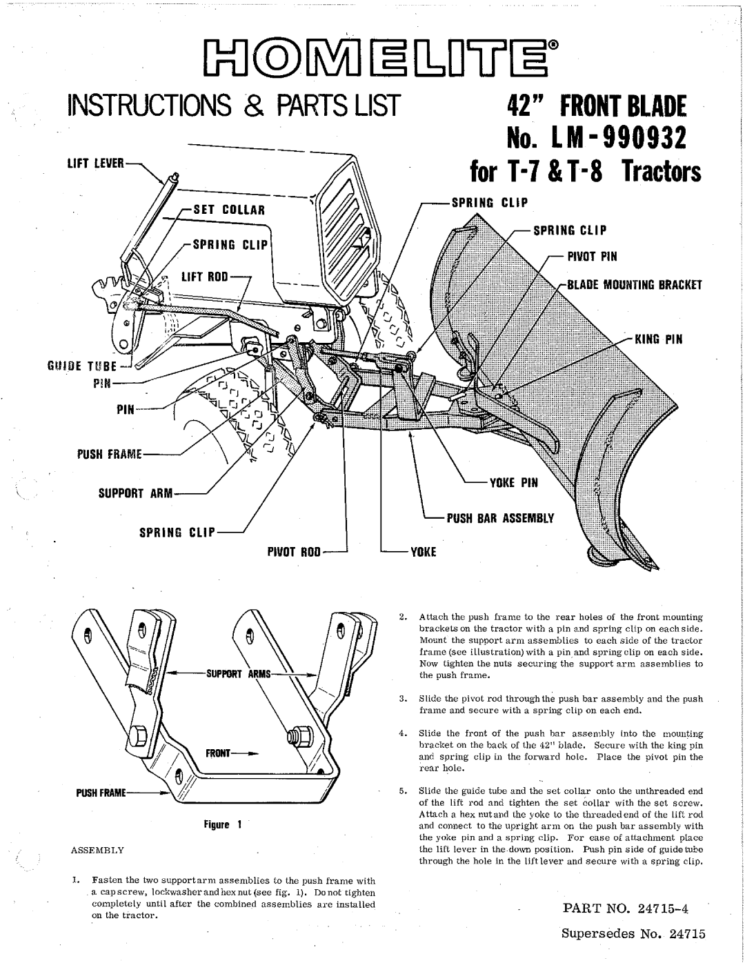 Homelite LM-990932 manual 