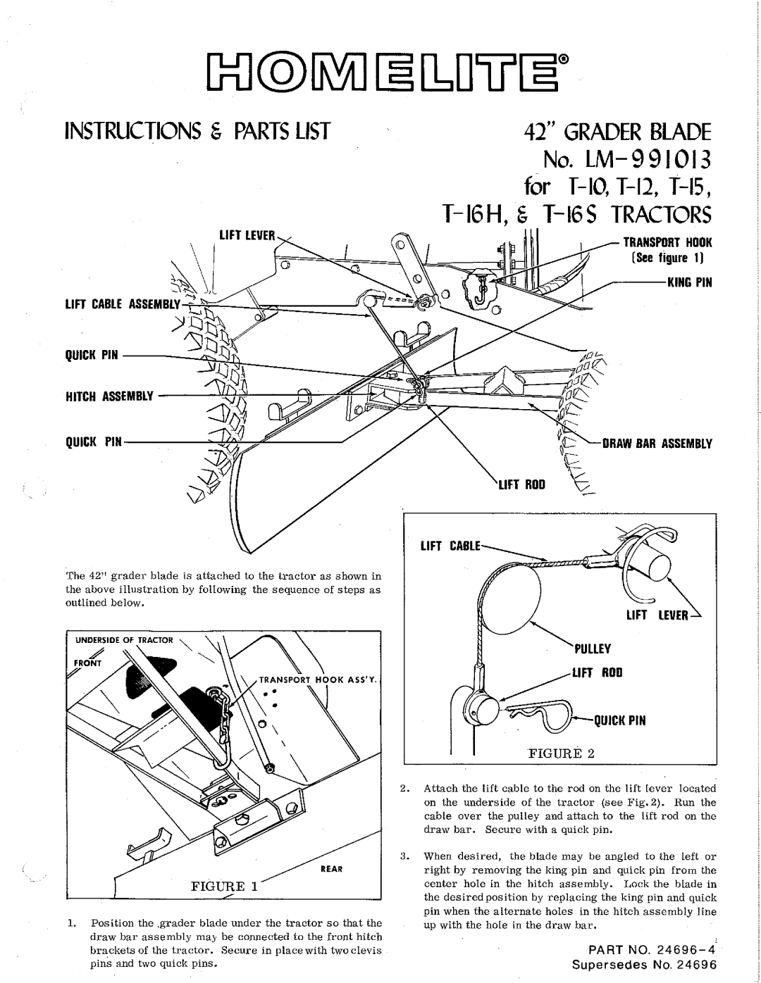 Homelite LM-991013 manual 