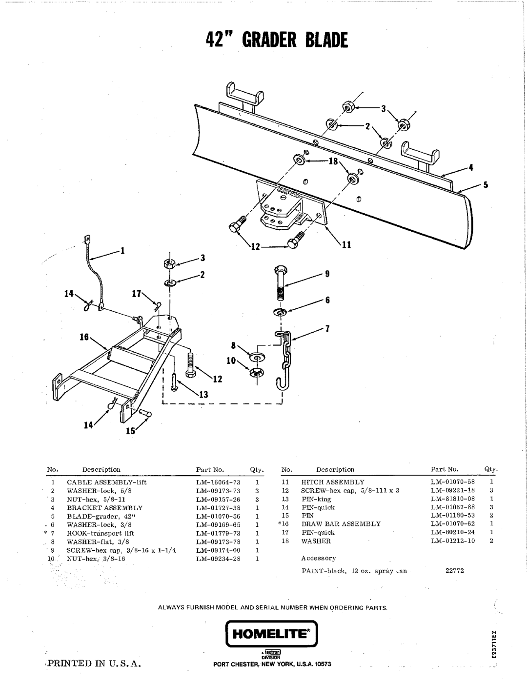 Homelite LM-991013 manual 