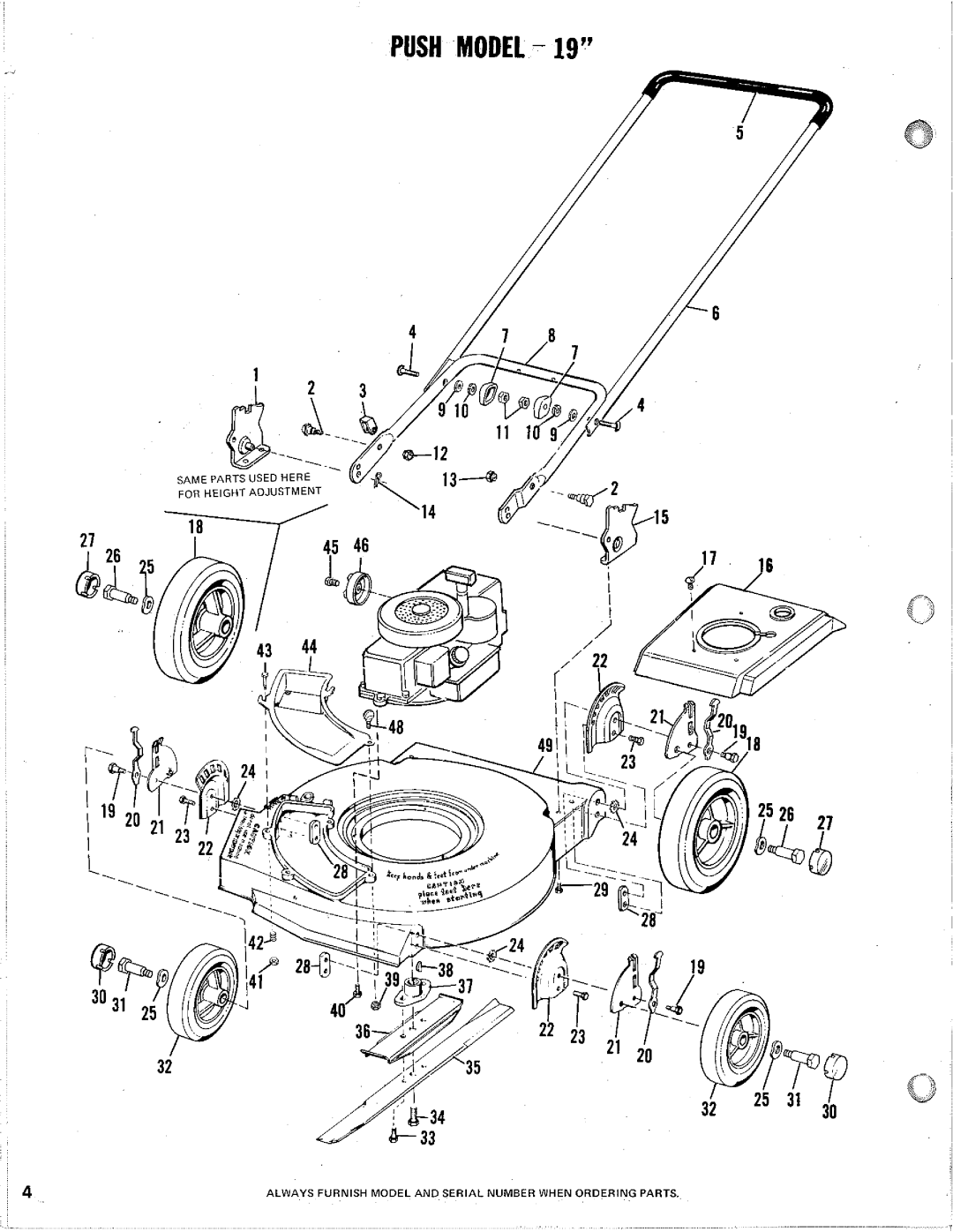 Homelite M-19E manual 