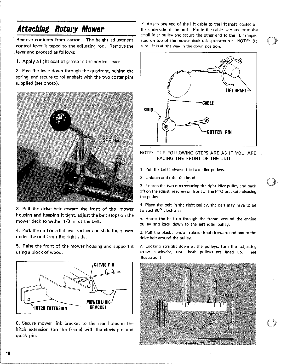 Homelite Rotary Mowers manual 