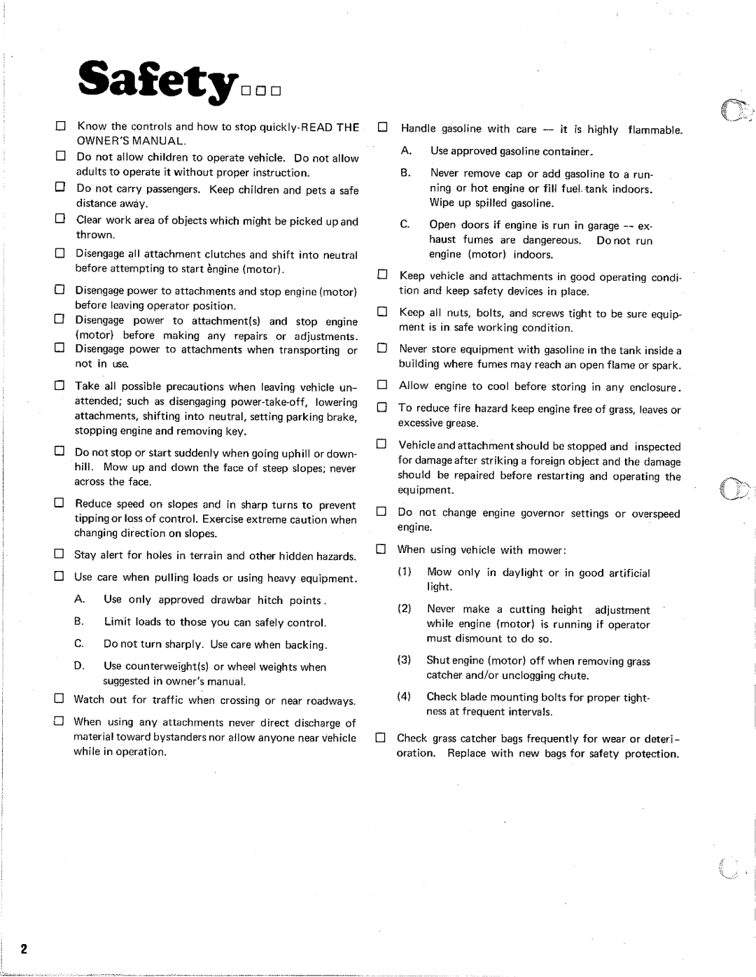 Homelite Rotary Mowers manual 