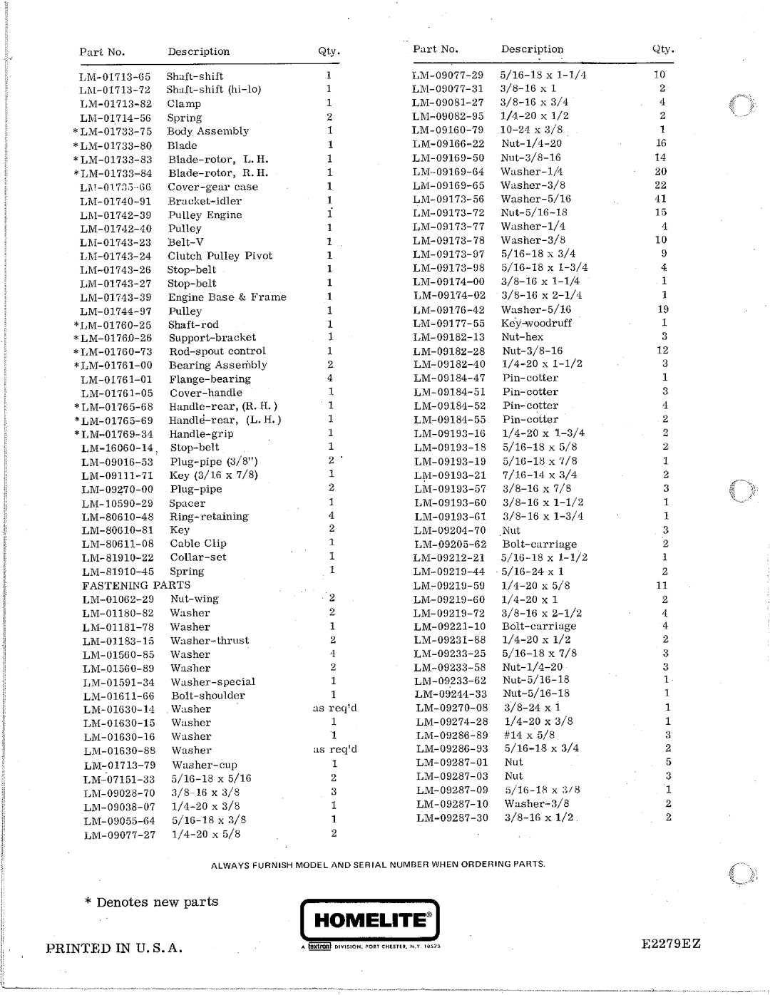 Homelite S-8 manual 