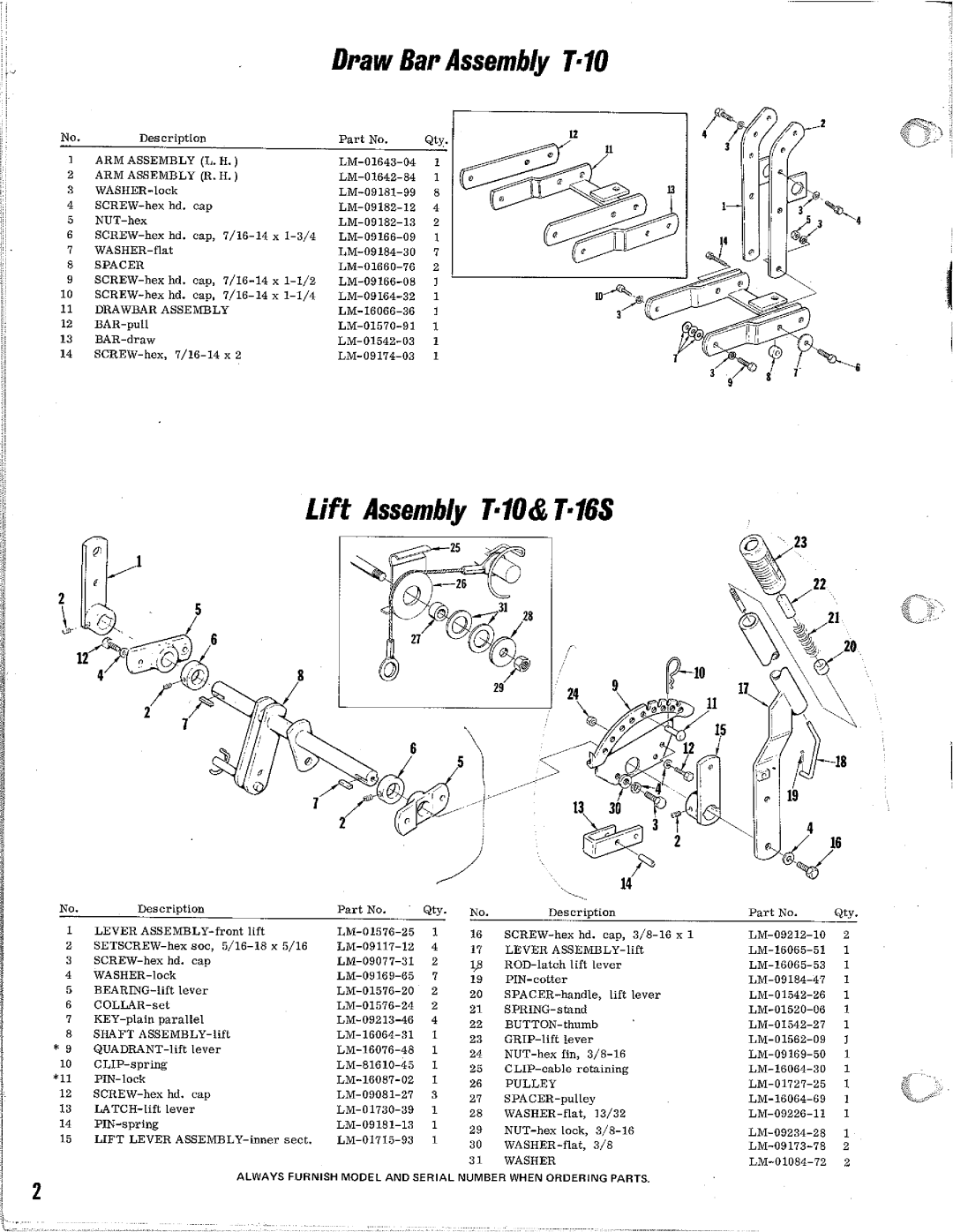 Homelite T-16S, T-16H manual 