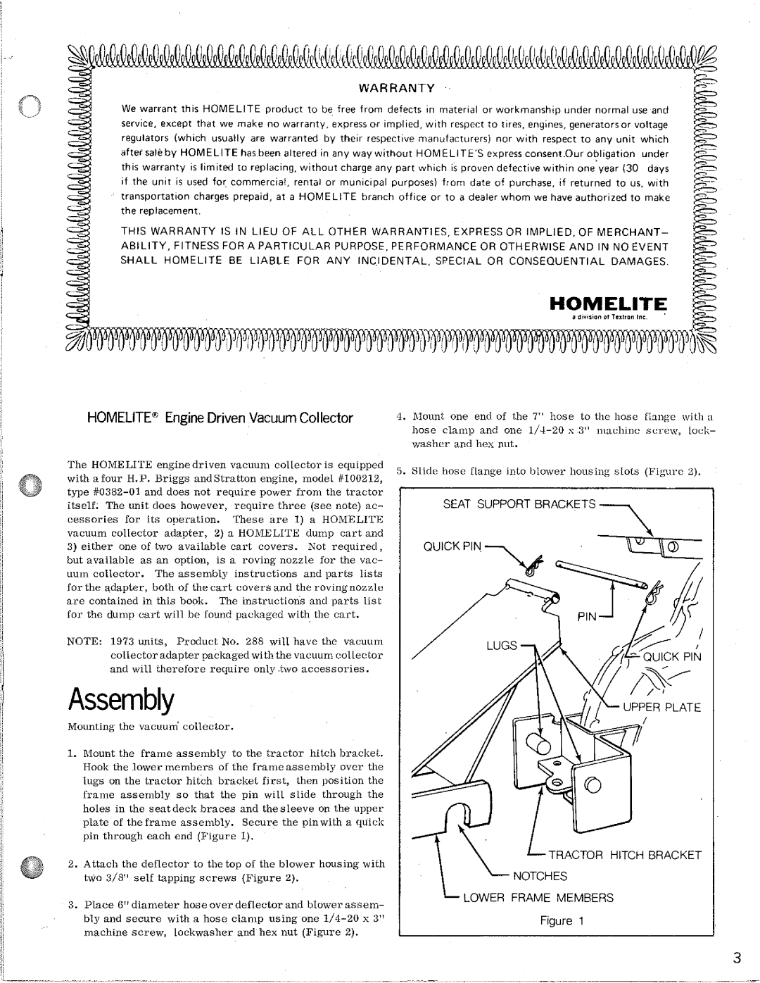 Homelite T-7, T-8 manual 