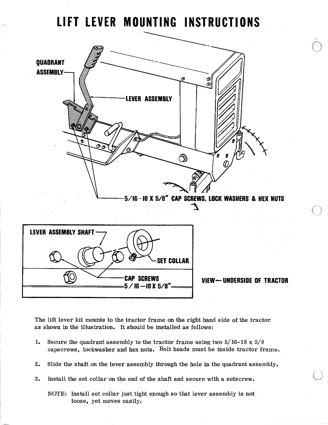 Homelite Tractors manual 