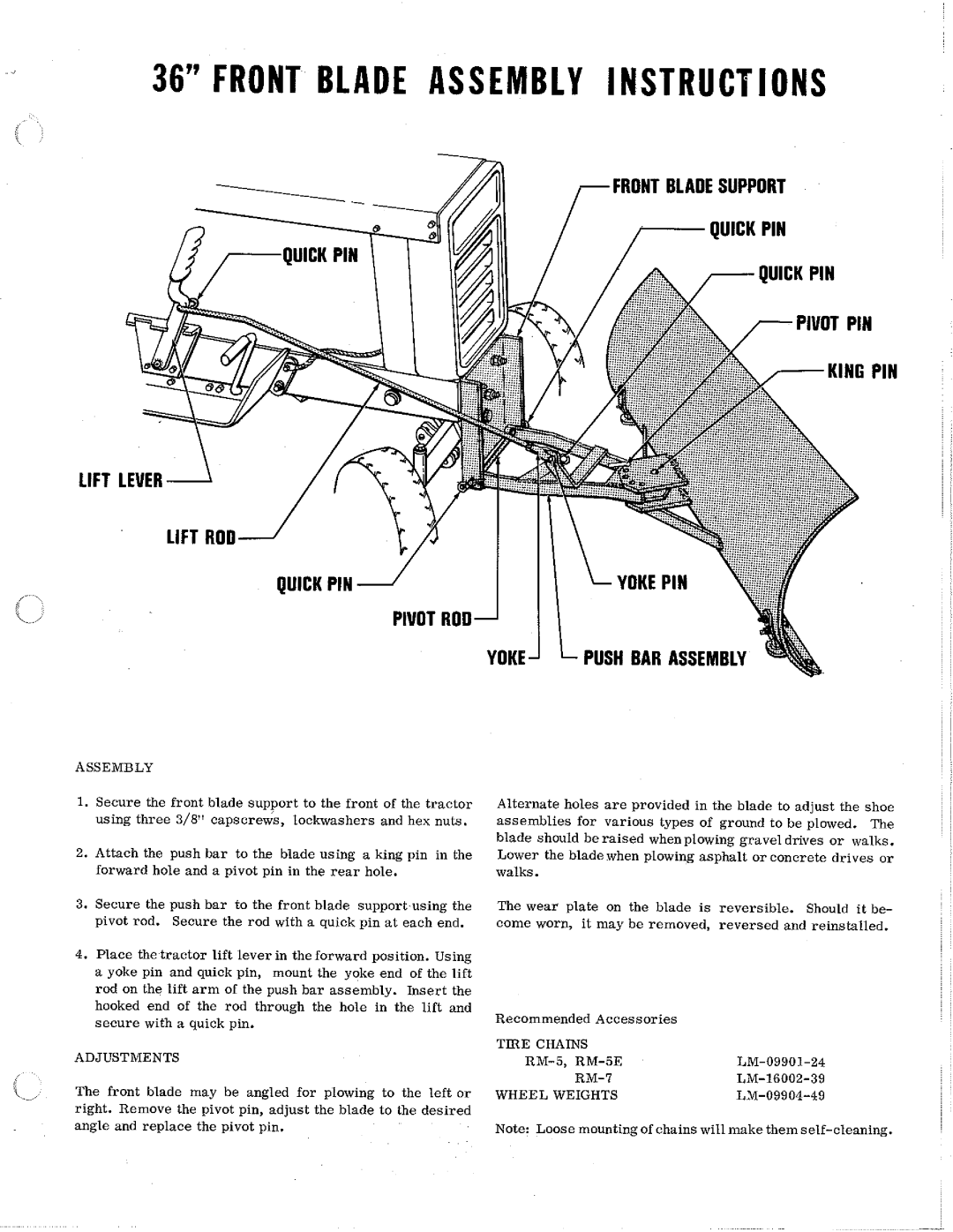 Homelite Tractors manual 