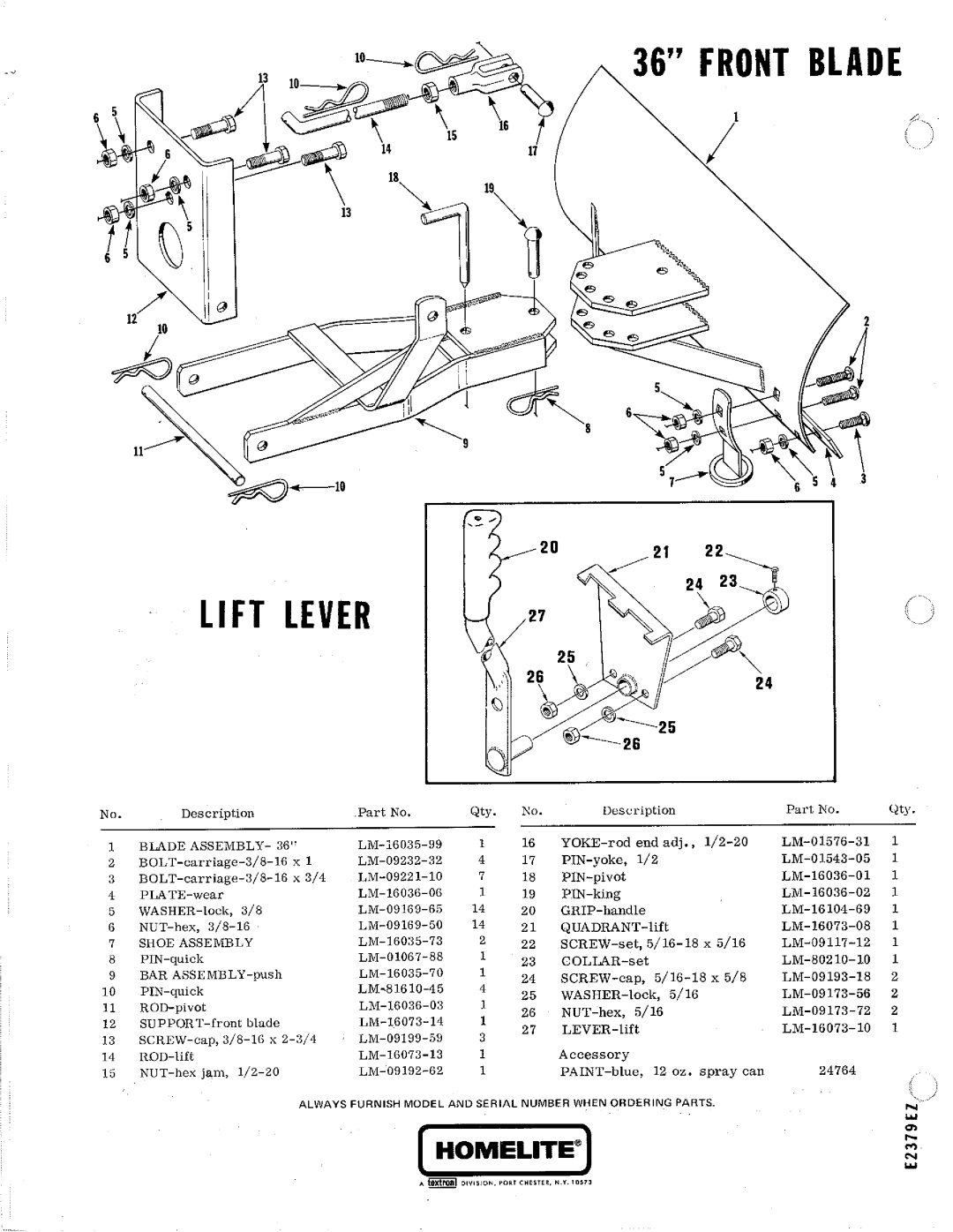 Homelite Tractors manual 