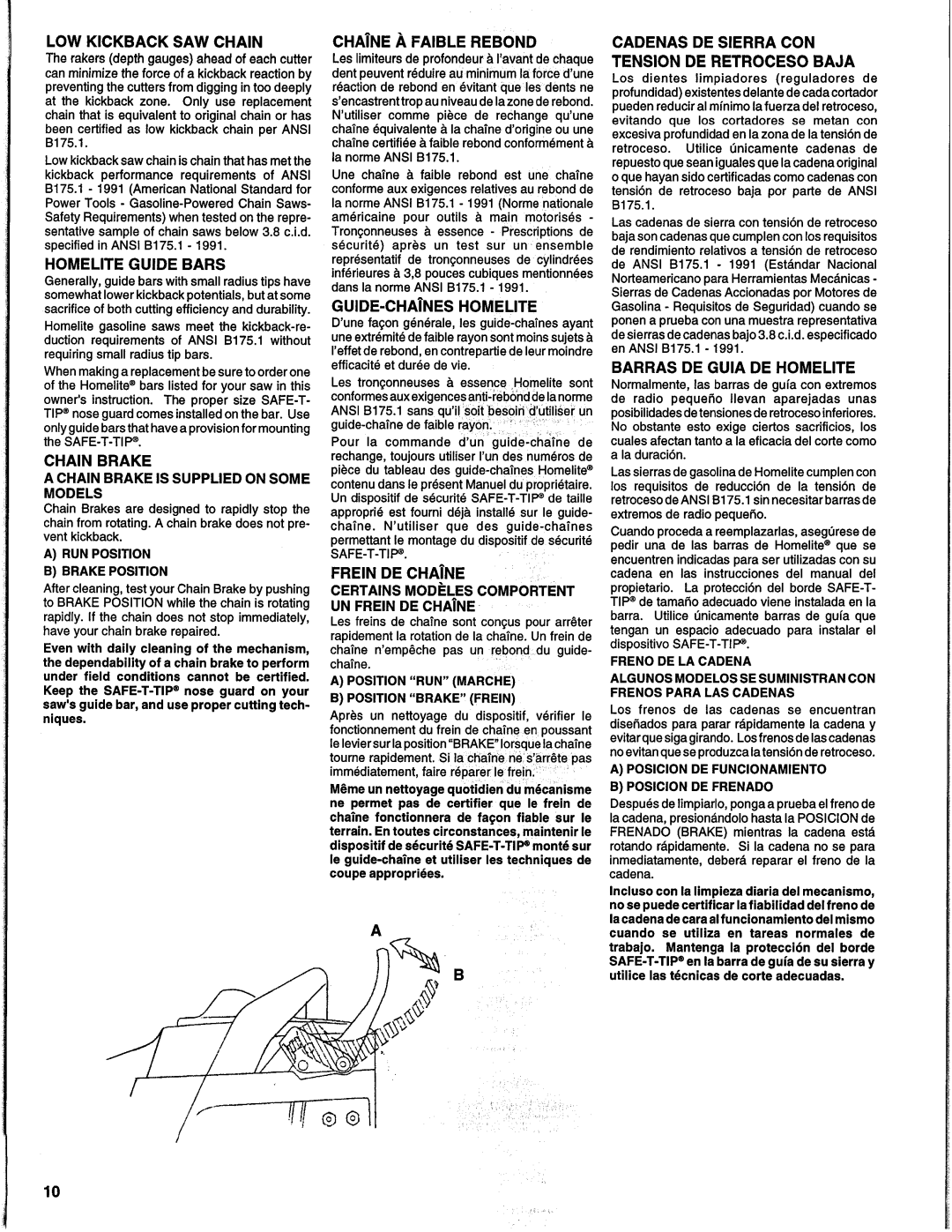 Homelite UH10818, UH10817 manual 