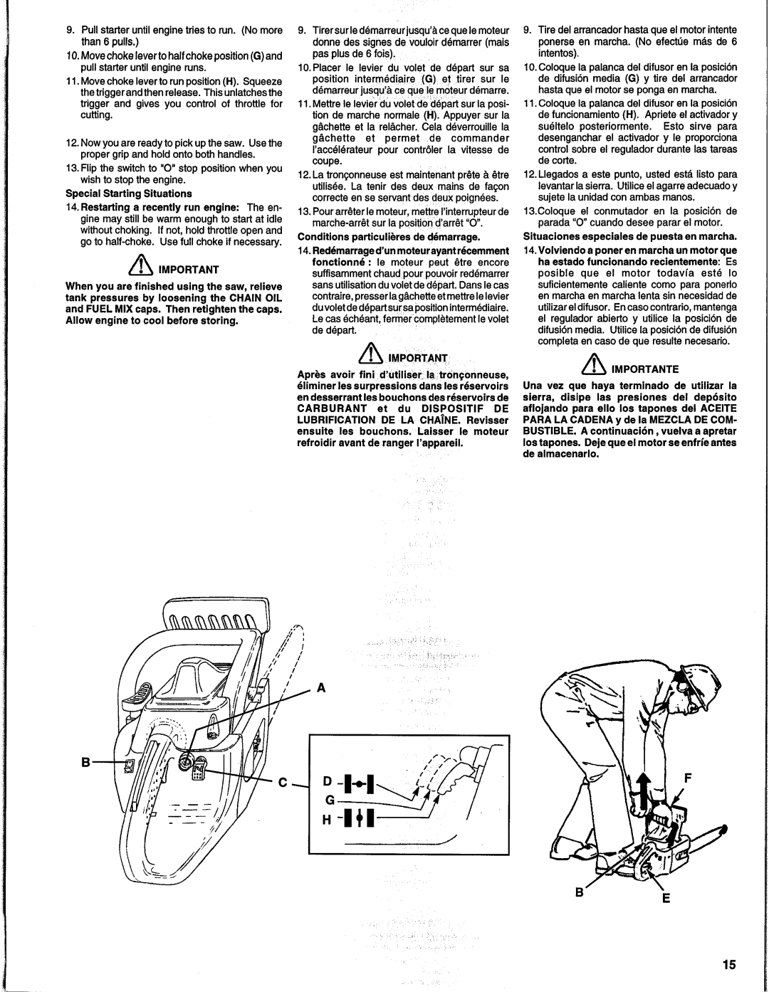 Homelite UH10817, UH10818 manual 