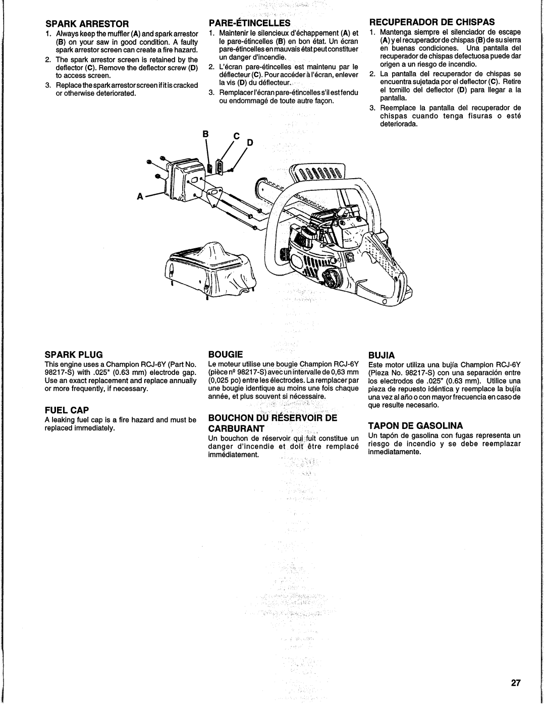 Homelite UH10818, UH10817 manual 