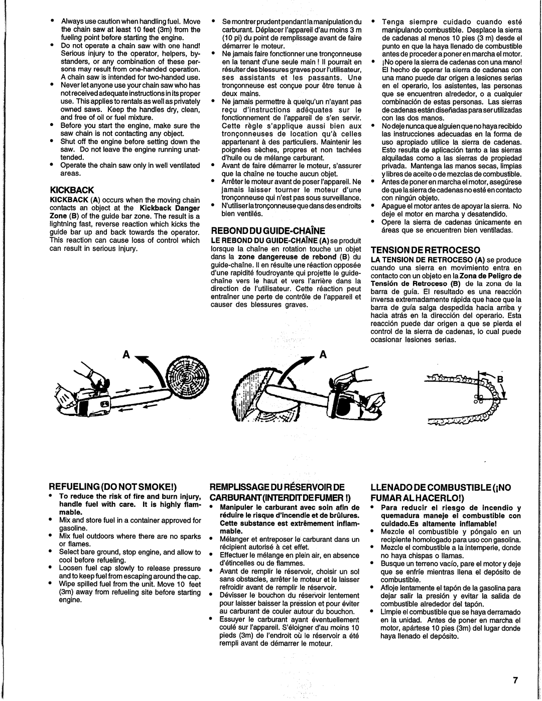 Homelite UH10817, UH10818 manual 