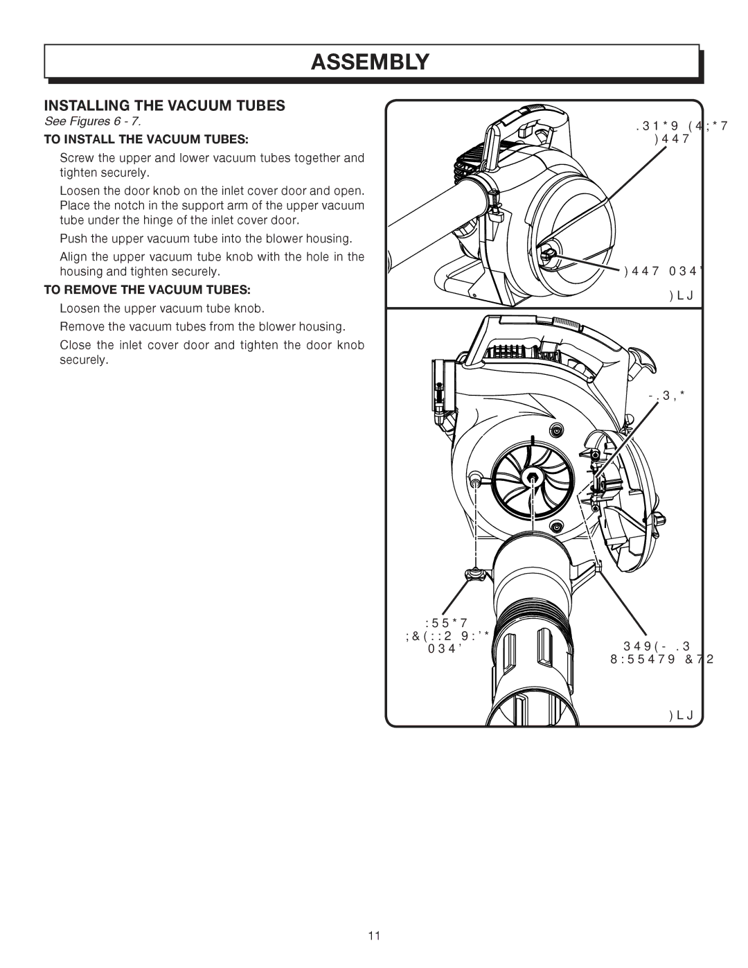 Homelite UT08542A manual Installing the Vacuum Tubes, See Figures 6 