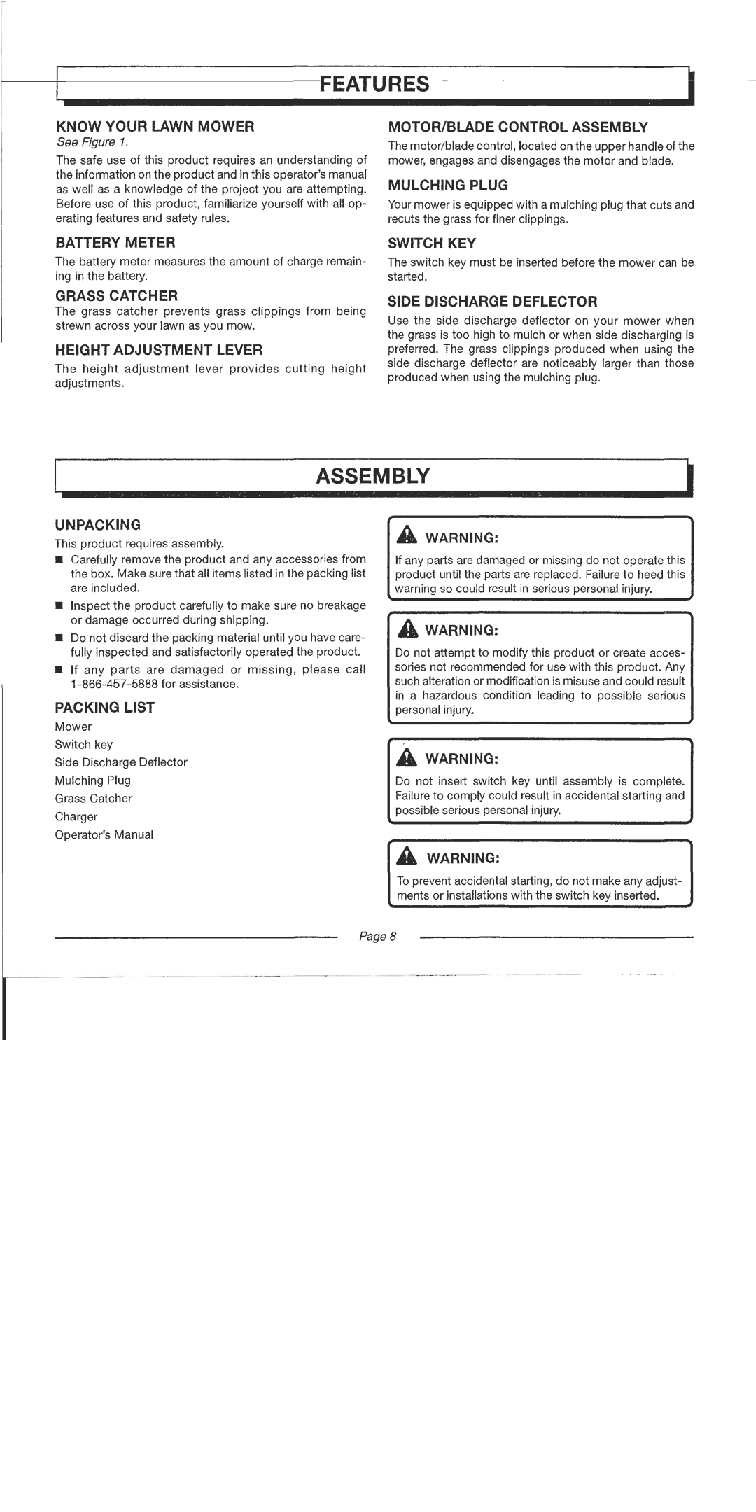 Homelite UT13122 manual 