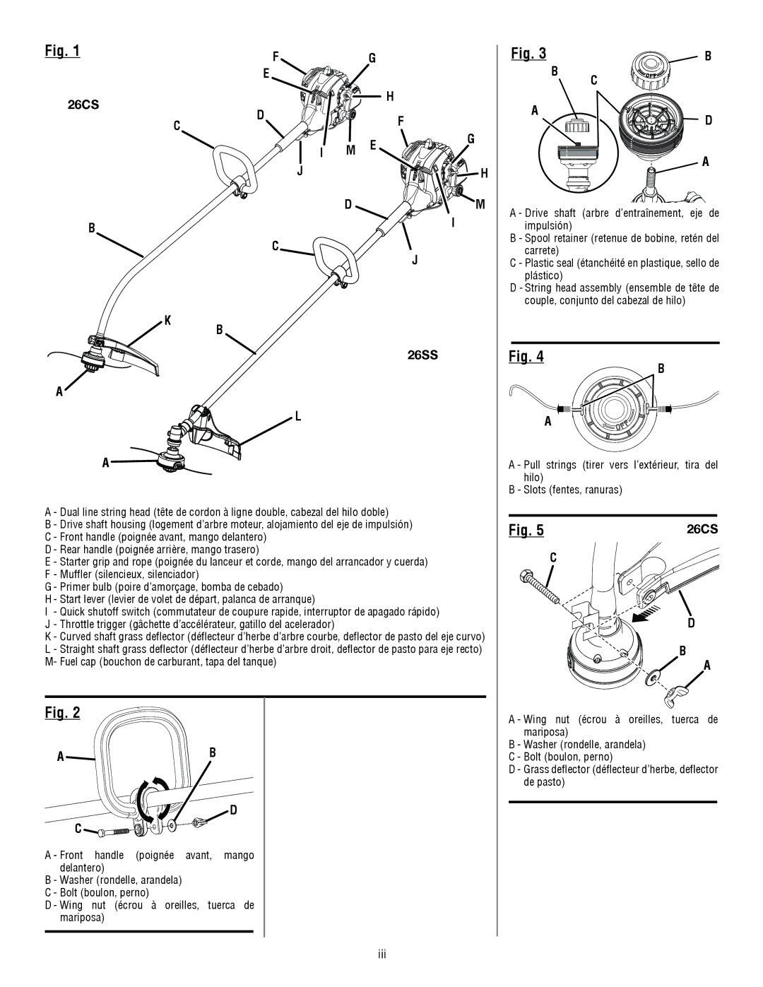 Homelite UT21006 manuel dutilisation 26CS 26ss, 26Cs 