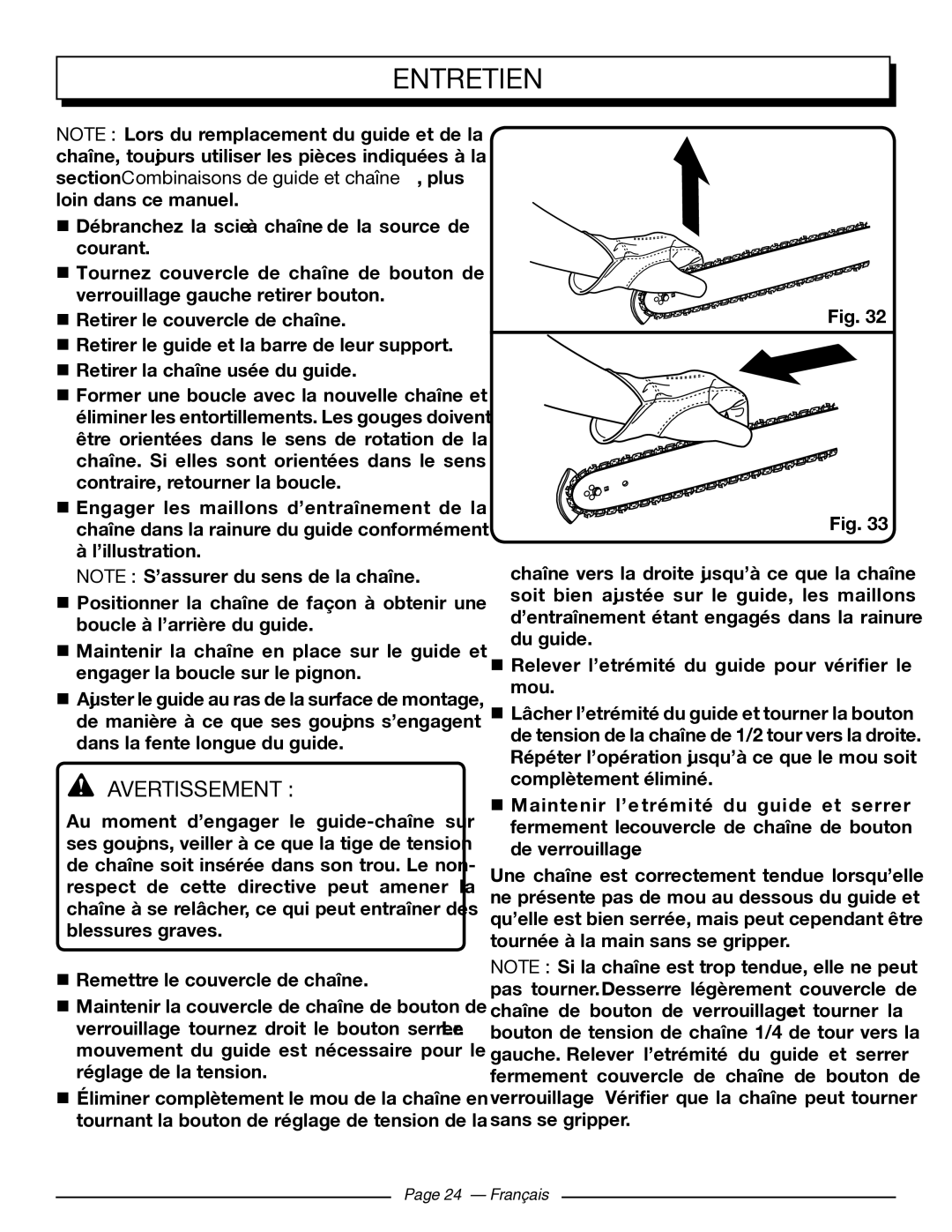 Homelite UT43103 manuel dutilisation Français 