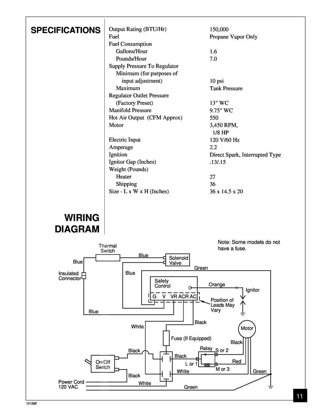 Homelite HP155A, UT65052-A owner manual Wiring Diagram, Specifications 