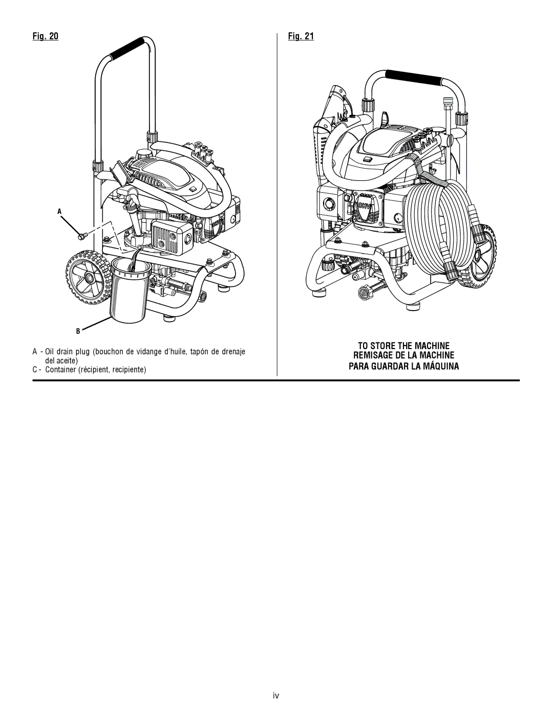 Homelite UT80516 manuel dutilisation To store the machine 