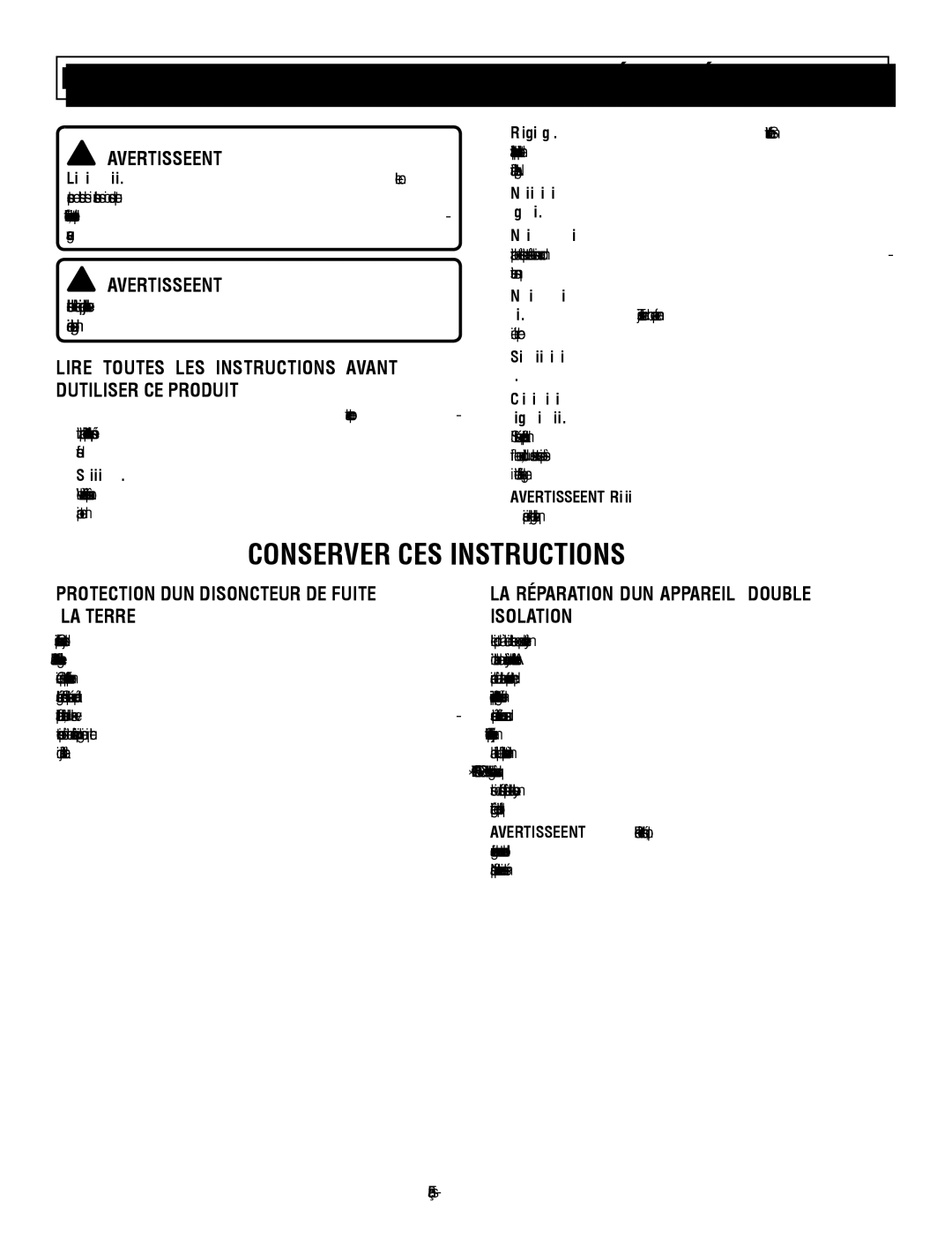 Homelite UT80715 manuel dutilisation Instructions Importantes Concernant LA Sécurité, Conserver CES Instructions 