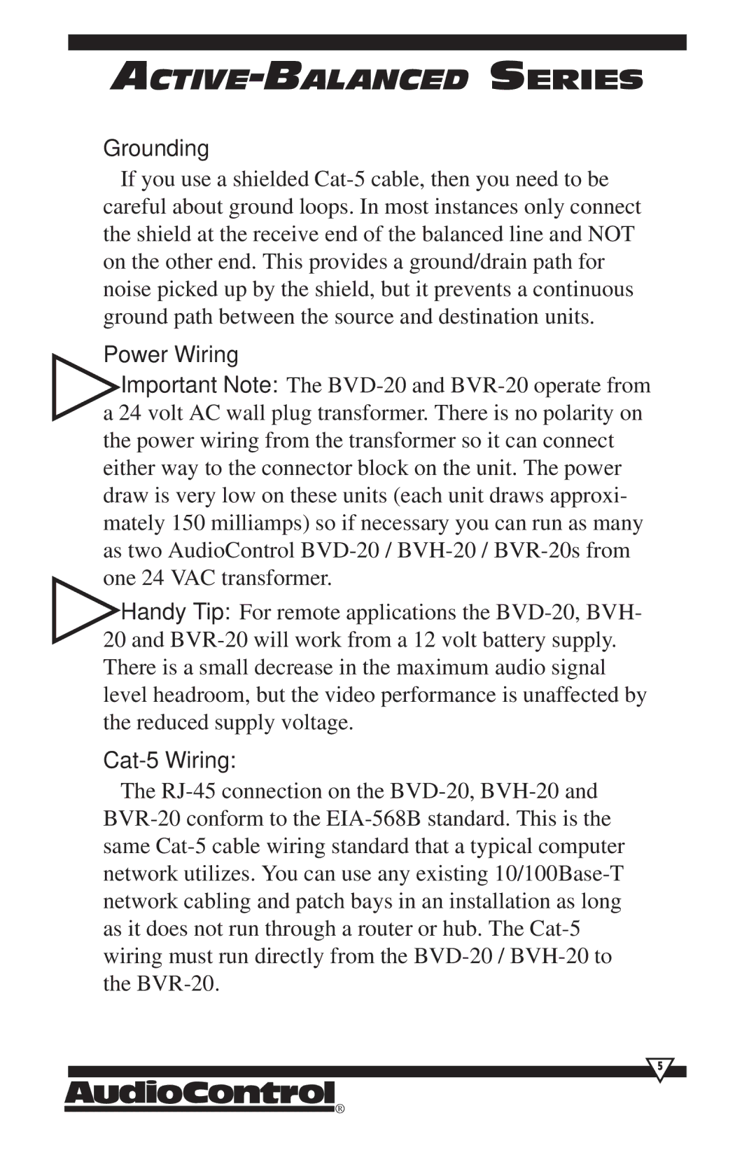 HomeTech BVR-20 operation manual Grounding 