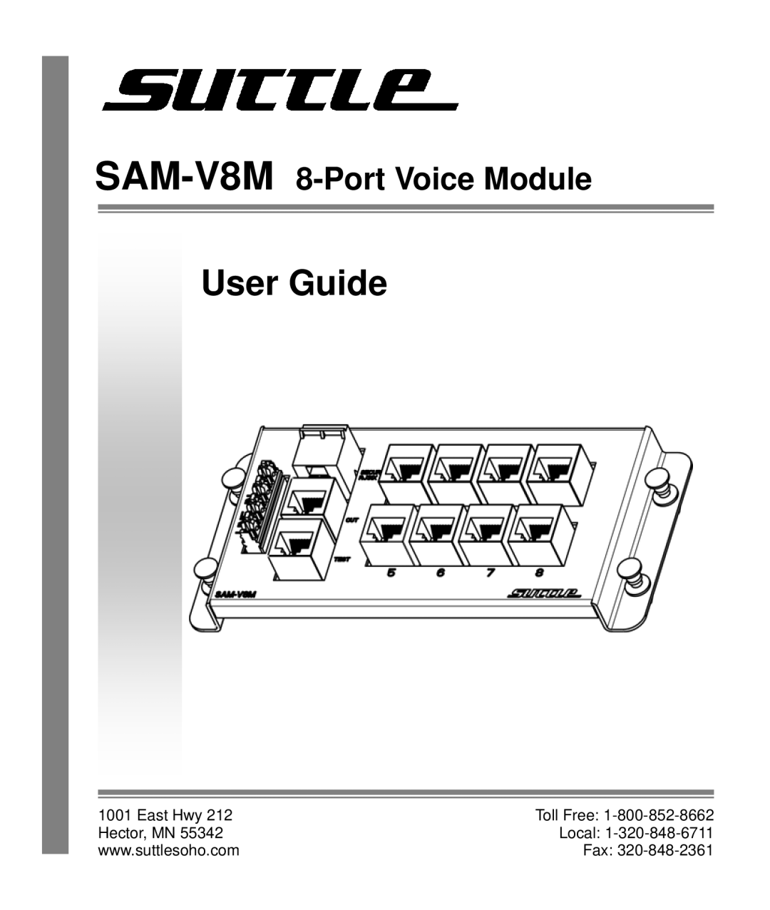 HomeTech SAM-V8M manual User Guide 