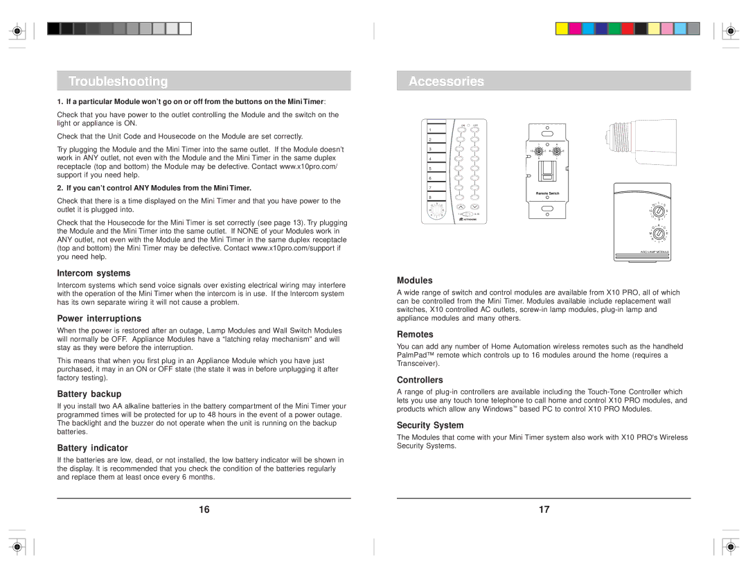 HomeTech XPMT1 owner manual Troubleshooting, Accessories 