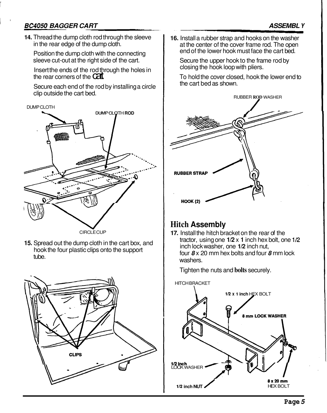 Honda Power Equipment BC4050 manual Hitch Assembly, Assembl Y 