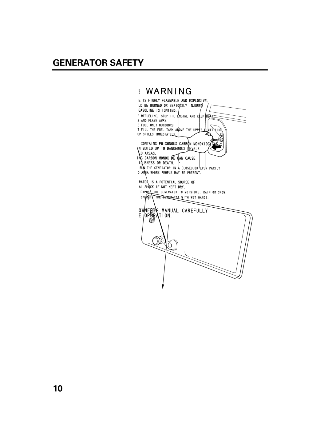 Honda Power Equipment DCX3000 manual Recoil Starter, Output Switch 