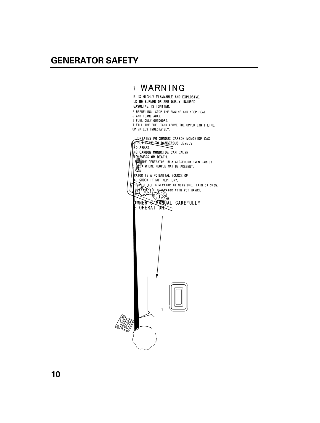 Honda Power Equipment DCX3000 manual Oil Alert Indicator, Fuel Gauge 