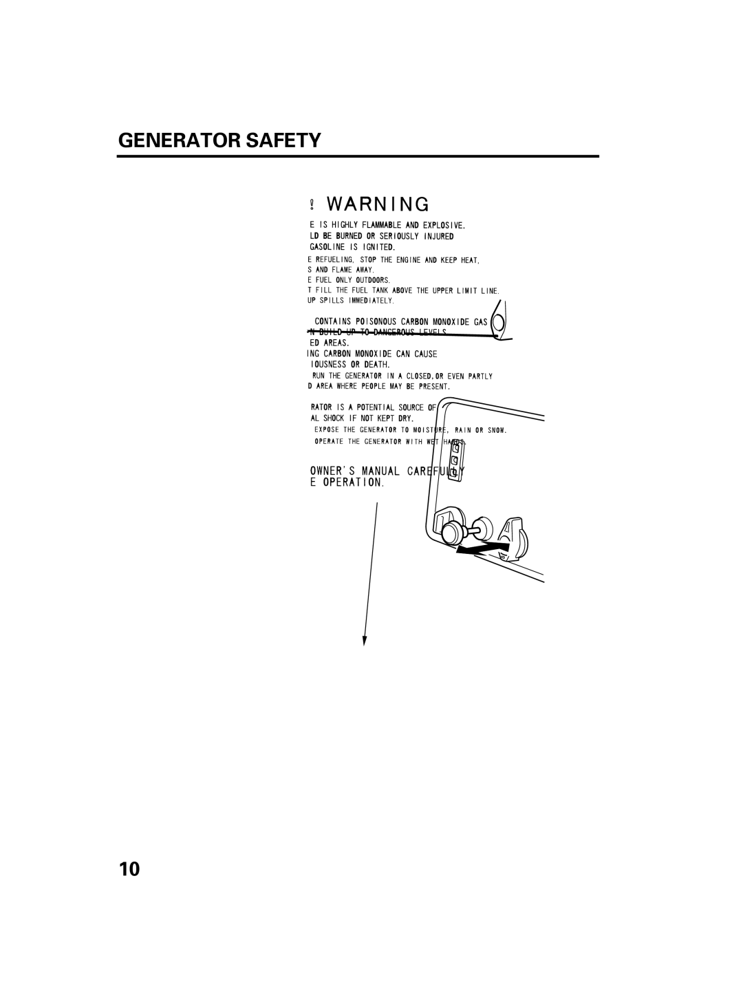 Honda Power Equipment DCX3000 manual Operation 