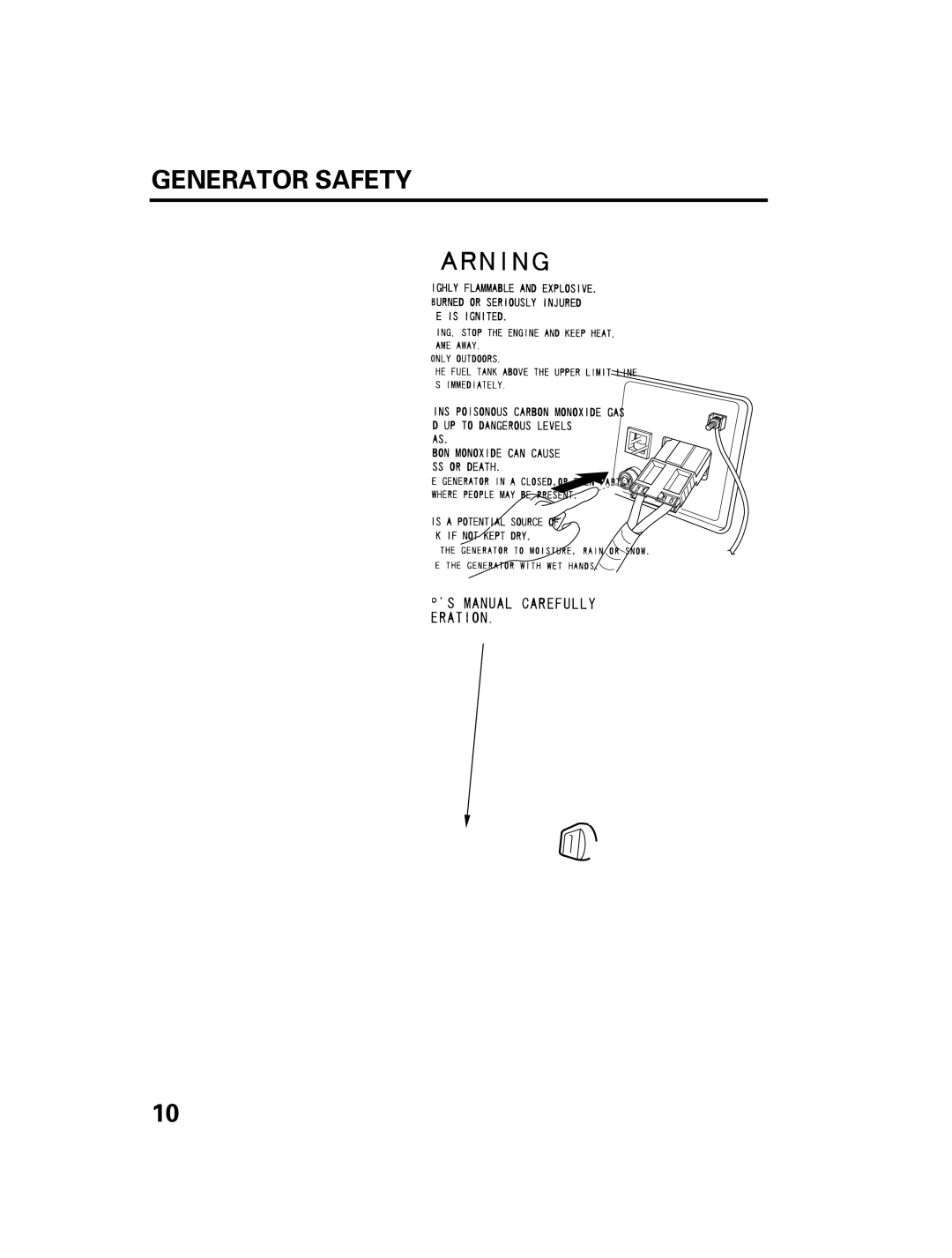 Honda Power Equipment DCX3000 manual Stopping the Engine 