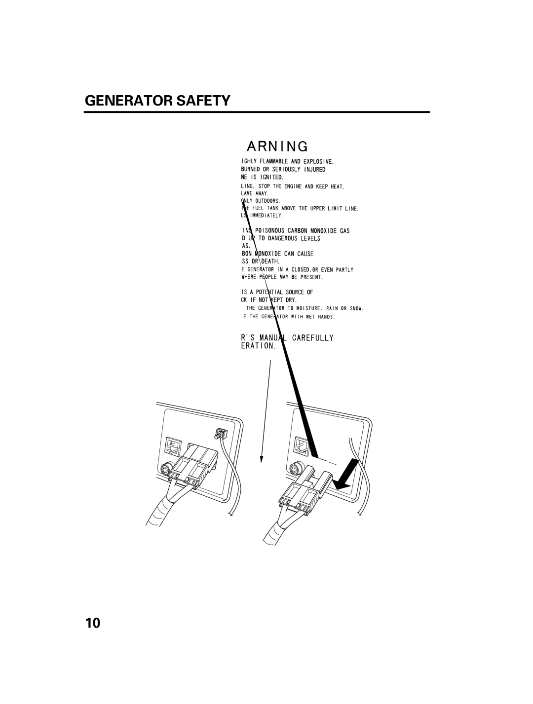 Honda Power Equipment DCX3000 manual Turn the fuel valve lever to the OFF position 