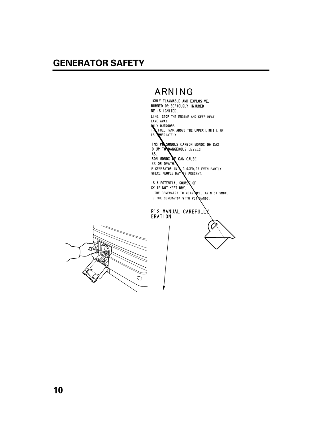 Honda Power Equipment DCX3000 manual Engine OIL Level Check 