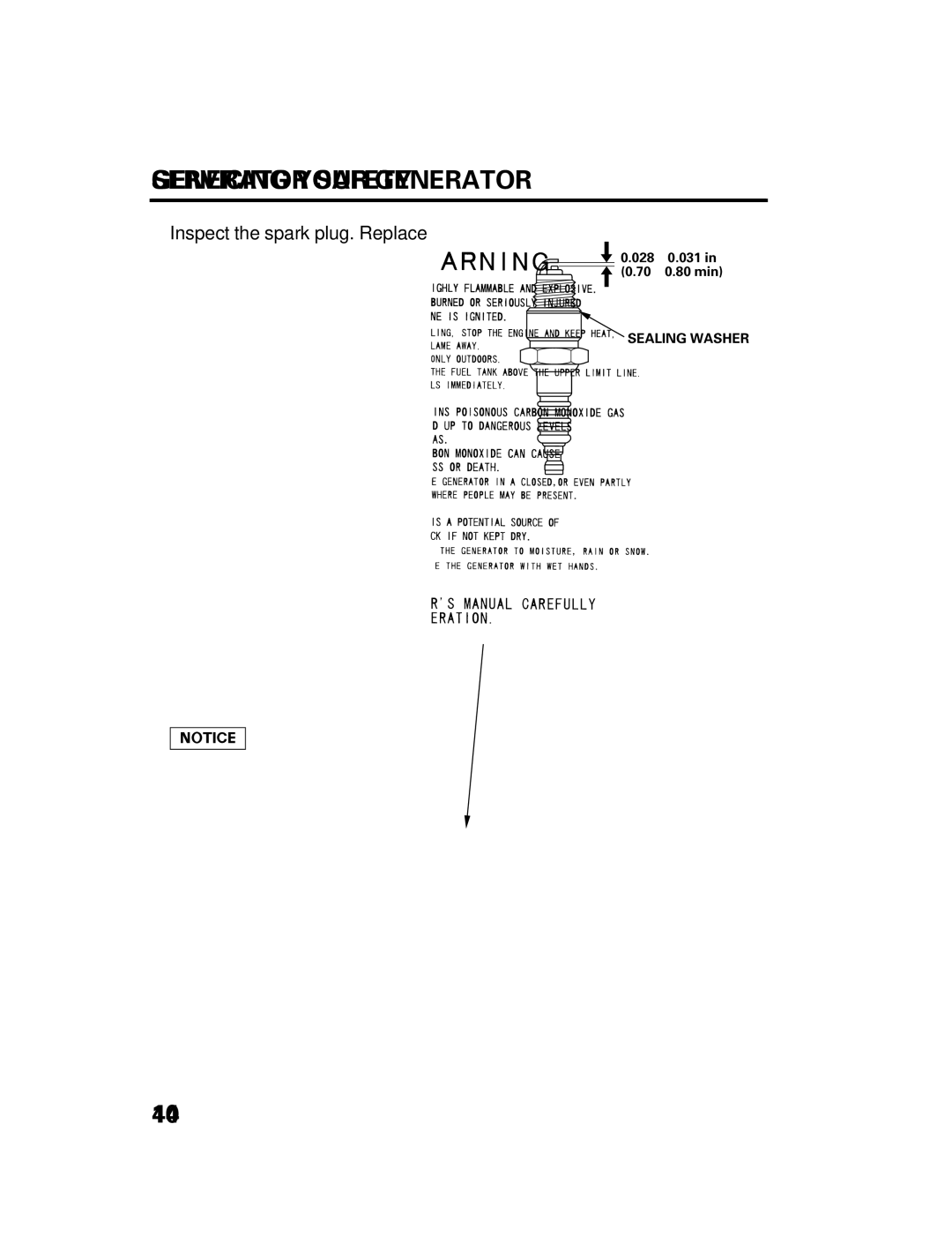 Honda Power Equipment DCX3000 manual Sealing Washer 