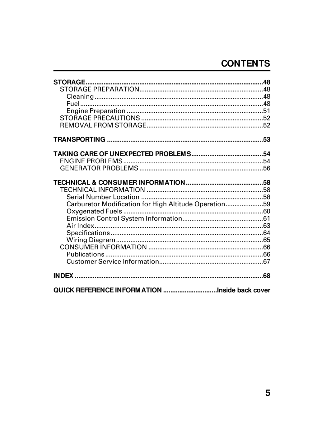 Honda Power Equipment DCX3000 manual Carburetor Modification for High Altitude Operation 