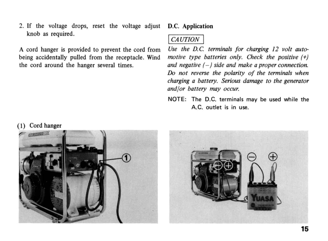 Honda Power Equipment E1500 manual 